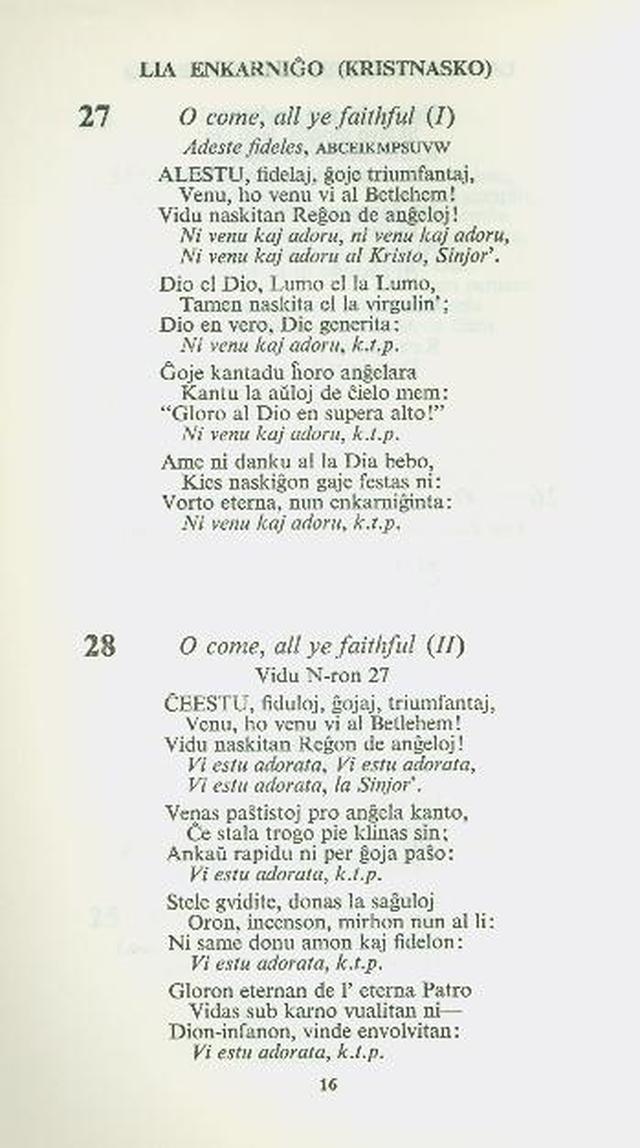 Himnaro Esperanta, 5-a eld. page 16