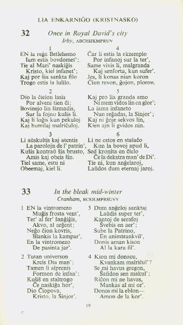 Himnaro Esperanta, 5-a eld. page 19