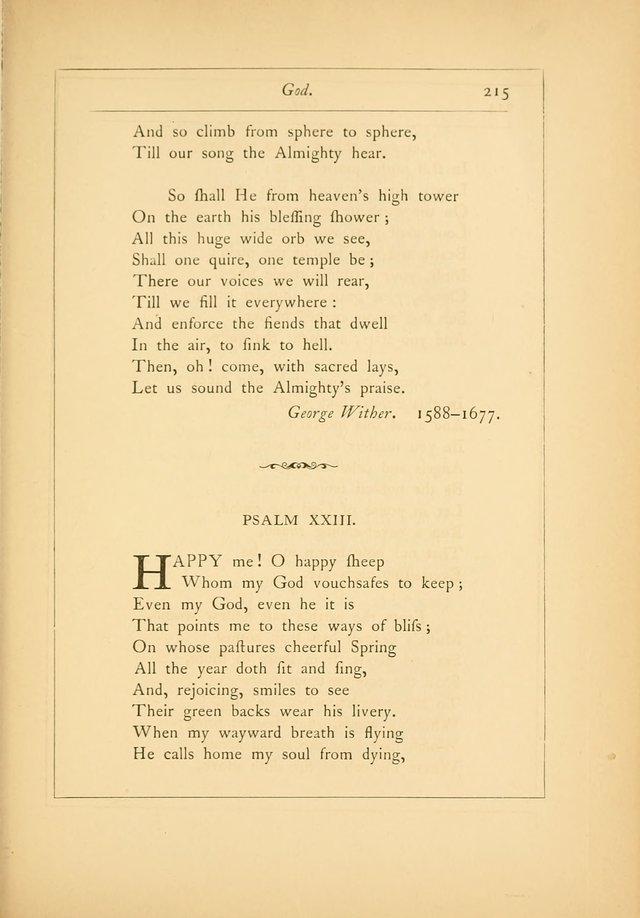 Hymns of the Ages: being selections from Wither, Cranshaw, Southwell, Habington, and other sources (2nd series) page 215