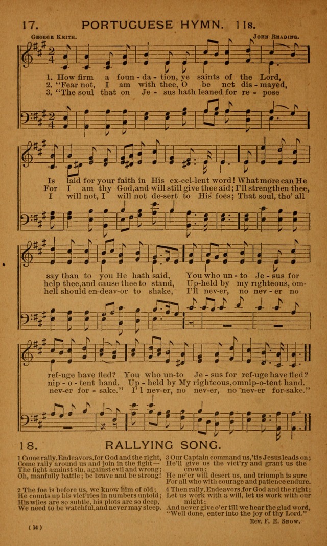 Y.P.S.C.E. Hymns of Christian Endeavor page 14