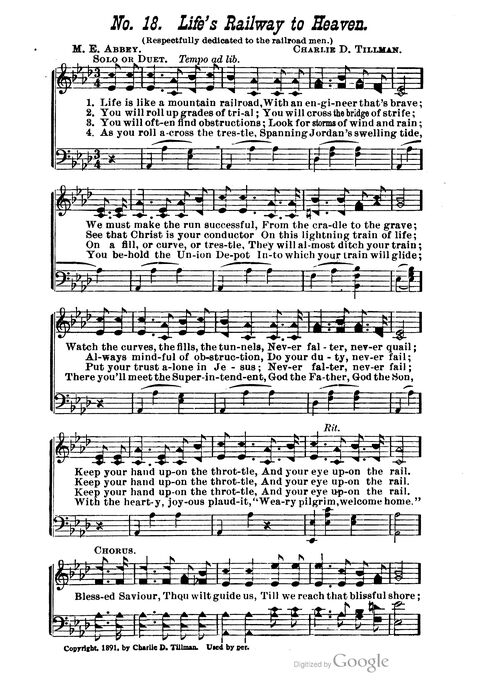The Harp of Glory: The Best Old Hymns, the Best New Hymns, the cream of song for all religious work and workship (With supplement) page 18
