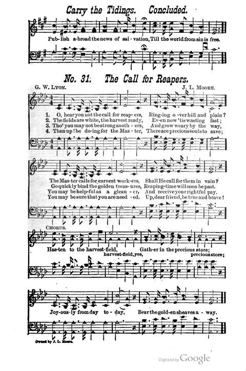 The Harp of Glory: The Best Old Hymns, the Best New Hymns, the cream of song for all religious work and workship (With supplement) page 31