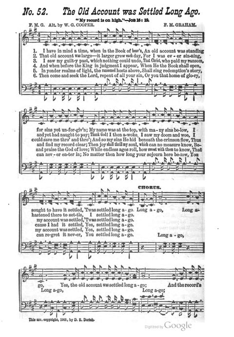 The Harp of Glory: The Best Old Hymns, the Best New Hymns, the cream of song for all religious work and workship (With supplement) page 52