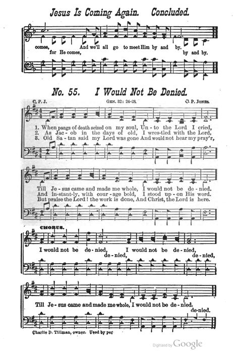 The Harp of Glory: The Best Old Hymns, the Best New Hymns, the cream of song for all religious work and workship (With supplement) page 55