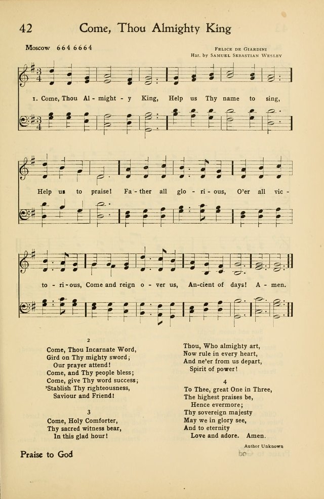 Hymns of the Living Church page 50
