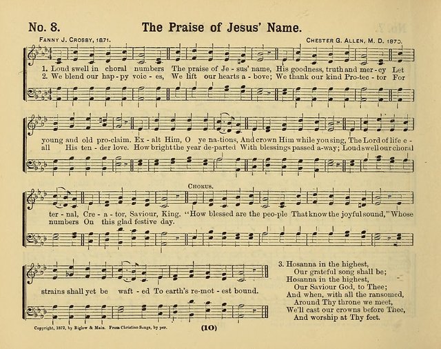 Hymns of Praise with Tunes: selected for use in Sunday school, prayer meeting, and home circle page 10