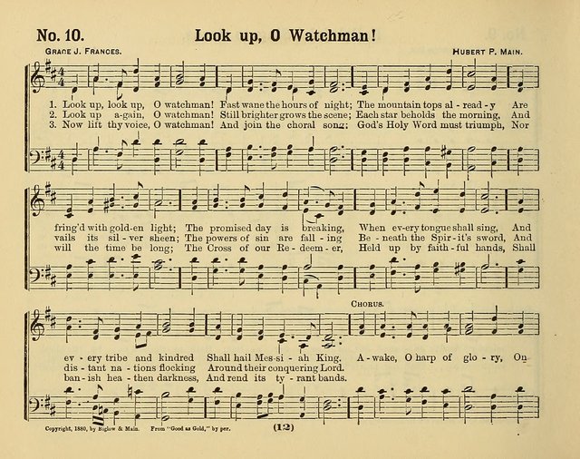 Hymns of Praise with Tunes: selected for use in Sunday school, prayer meeting, and home circle page 12