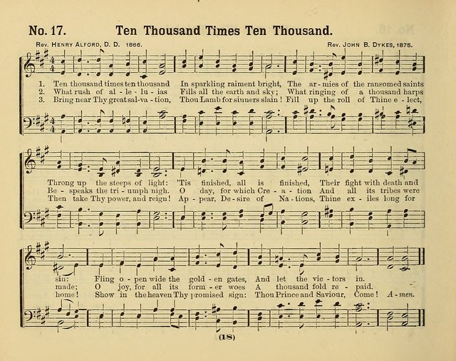 Hymns of Praise with Tunes: selected for use in Sunday school, prayer meeting, and home circle page 18