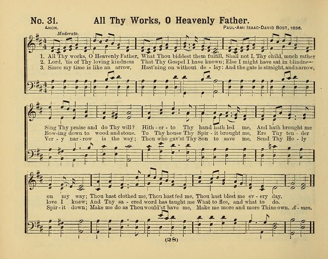 Hymns of Praise with Tunes: selected for use in Sunday school, prayer meeting, and home circle page 28