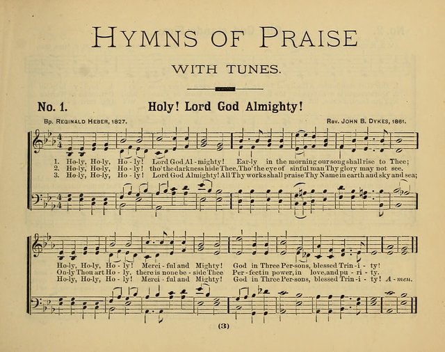 Hymns of Praise with Tunes: selected for use in Sunday school, prayer meeting, and home circle page 3