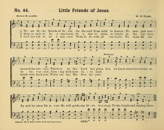 Hymns of Praise with Tunes: selected for use in Sunday school, prayer meeting, and home circle page 38