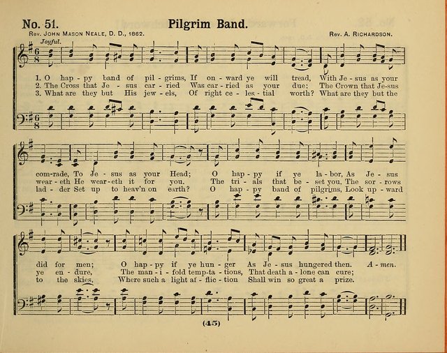 Hymns of Praise with Tunes: selected for use in Sunday school, prayer meeting, and home circle page 45