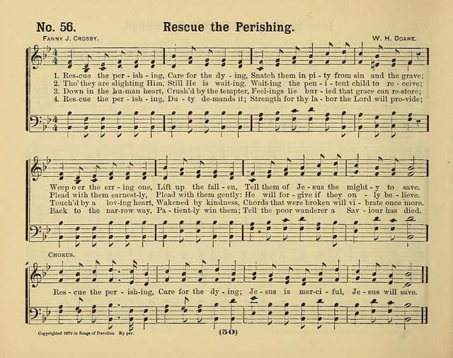Hymns of Praise with Tunes: selected for use in Sunday school, prayer meeting, and home circle page 50