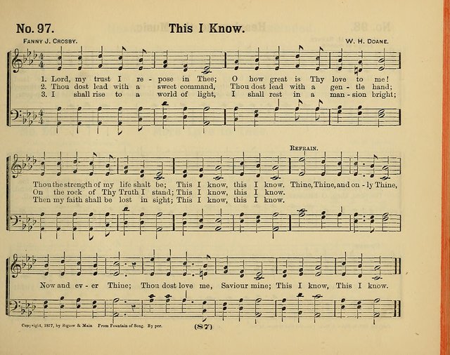Hymns of Praise with Tunes: selected for use in Sunday school, prayer meeting, and home circle page 87