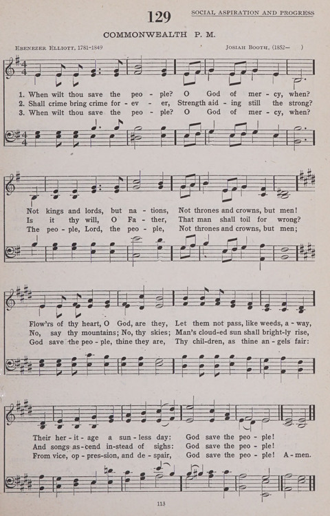 Hymns of the United Church page 113