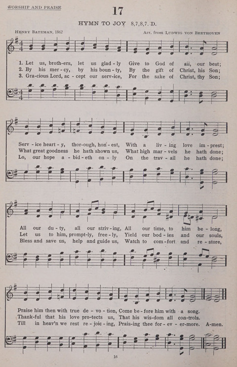 Hymns of the United Church page 16