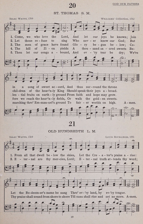 Hymns of the United Church page 19