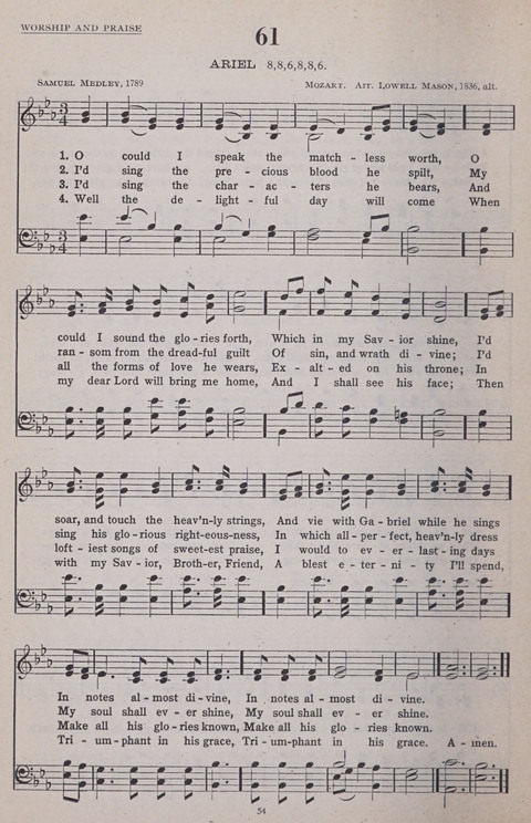 Hymns of the United Church page 54