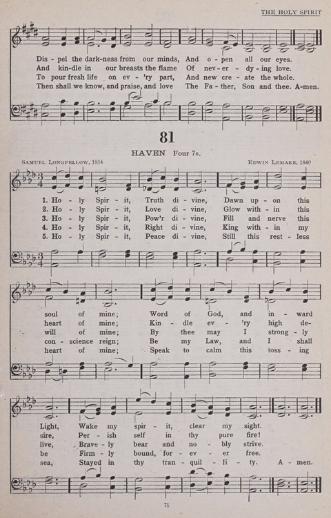 Hymns of the United Church page 71