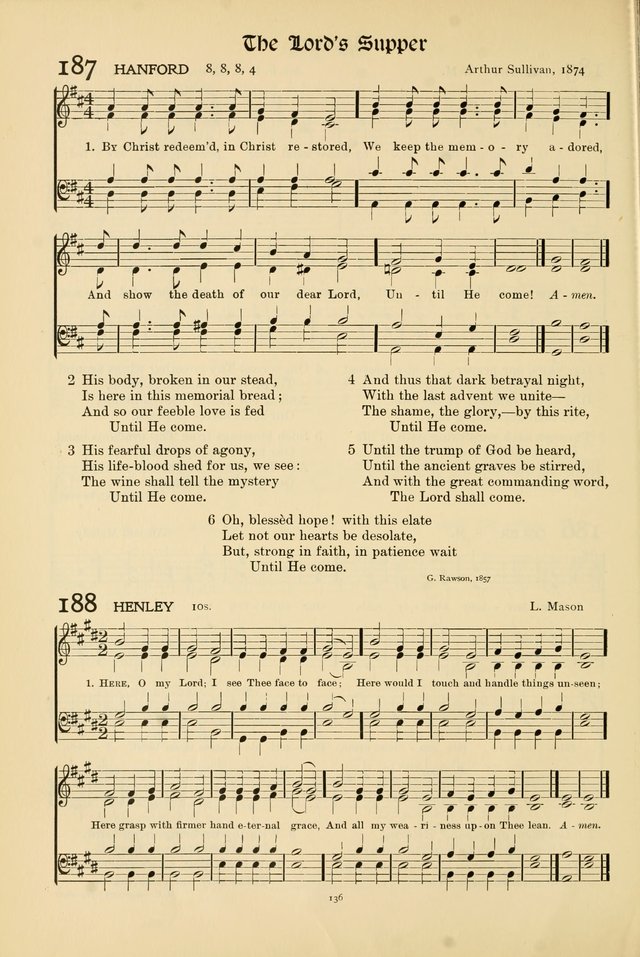 Hymns of Worship and Service page 136