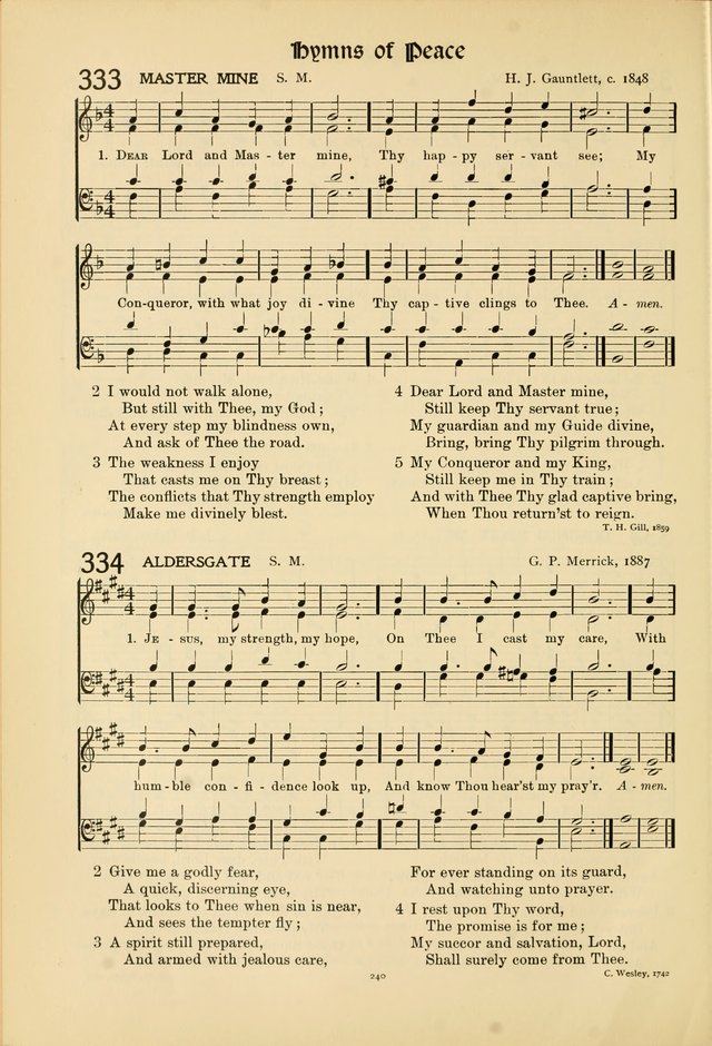 Hymns of Worship and Service page 240