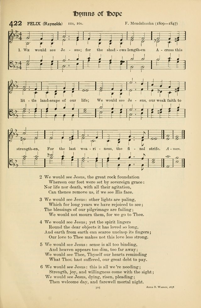 Hymns of Worship and Service page 305