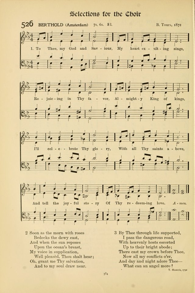 Hymns of Worship and Service page 384