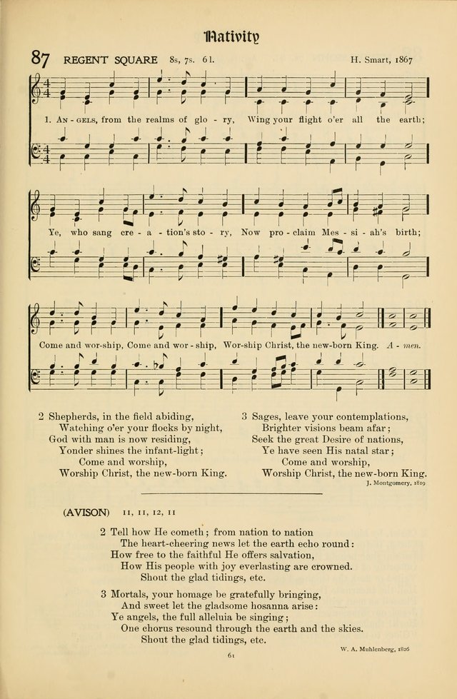 Hymns of Worship and Service page 61