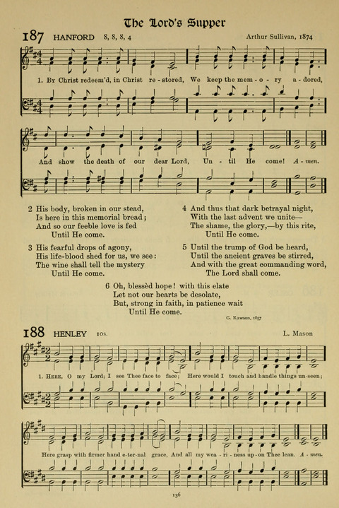 Hymns of Worship and Service: (12th ed.) page 136