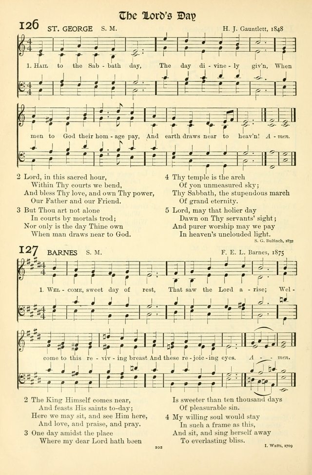 In Excelsis: hymns with tunes for Christian worship page 104