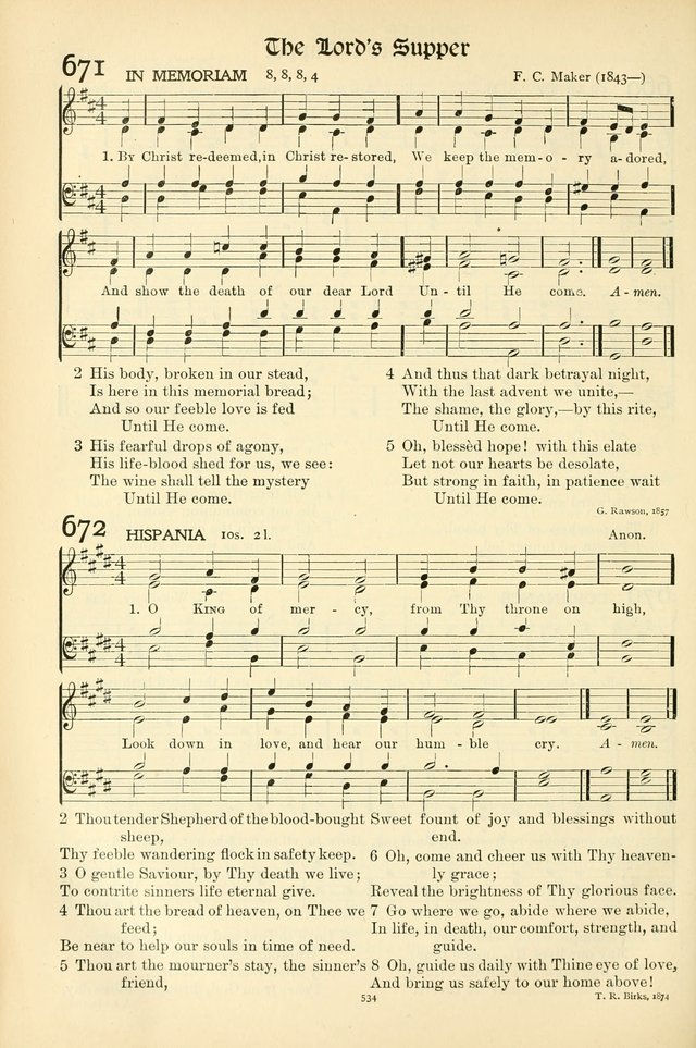 In Excelsis: hymns with tunes for Christian worship page 542