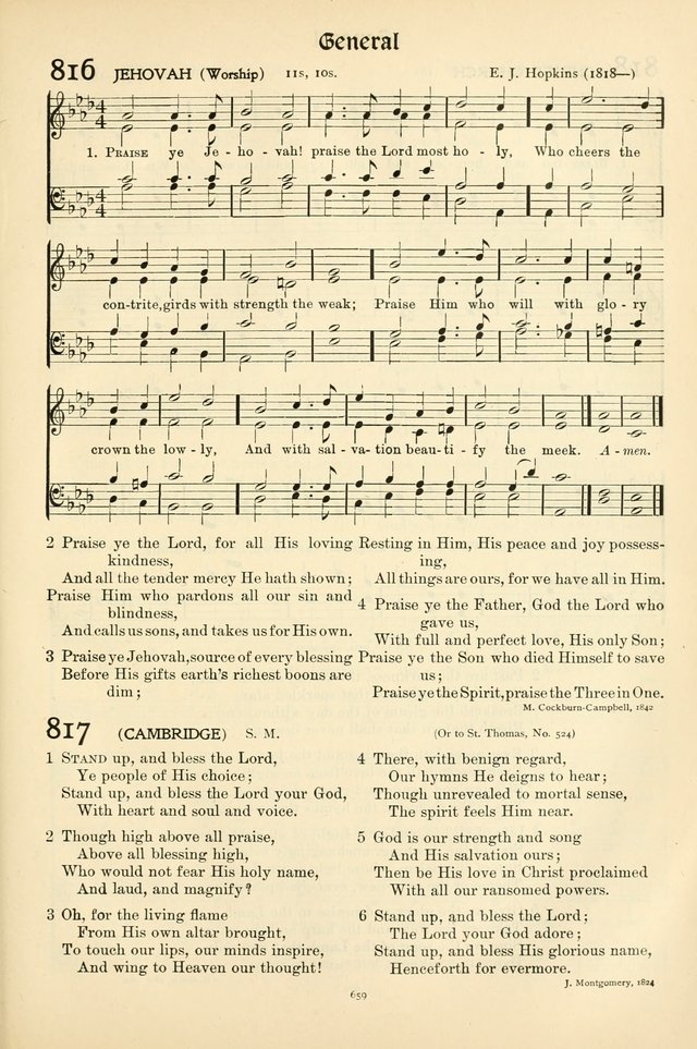 In Excelsis: hymns with tunes for Christian worship page 669
