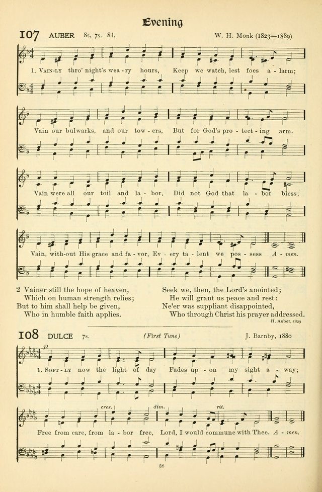 In Excelsis: hymns with tunes for Christian worship page 86