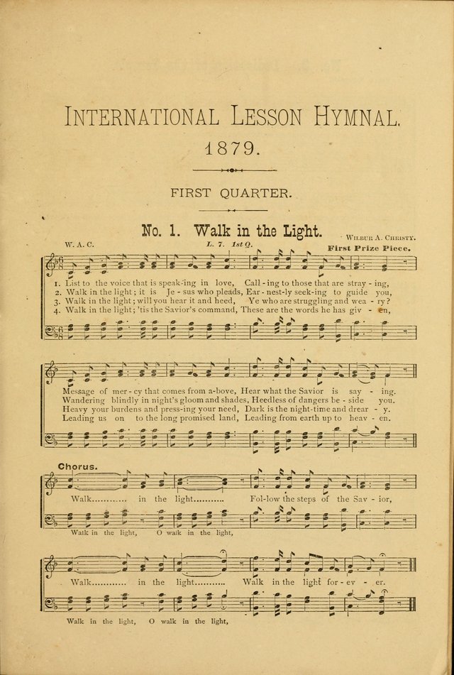 The International Lesson Hymnal page 1