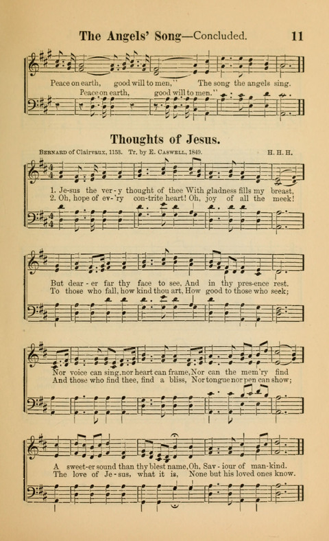 The Iris: Songs of Jesus, for Sunday-schools and devotional meetings page 11
