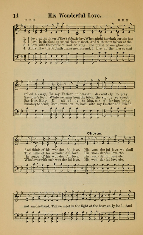 The Iris: Songs of Jesus, for Sunday-schools and devotional meetings page 14