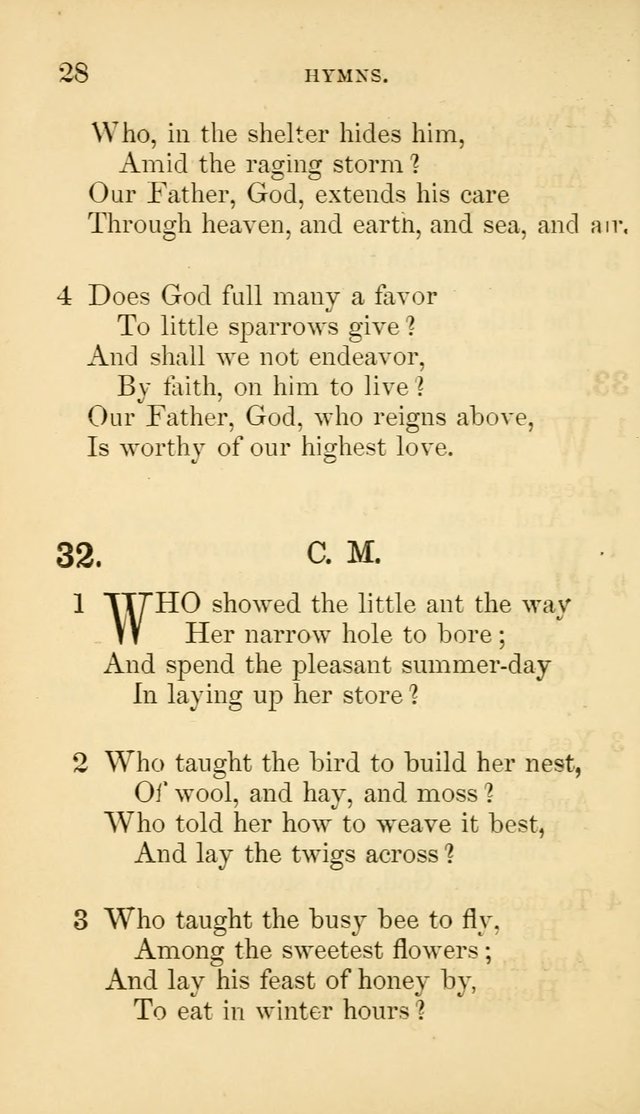 The Infant-School Hymn-Book page 28