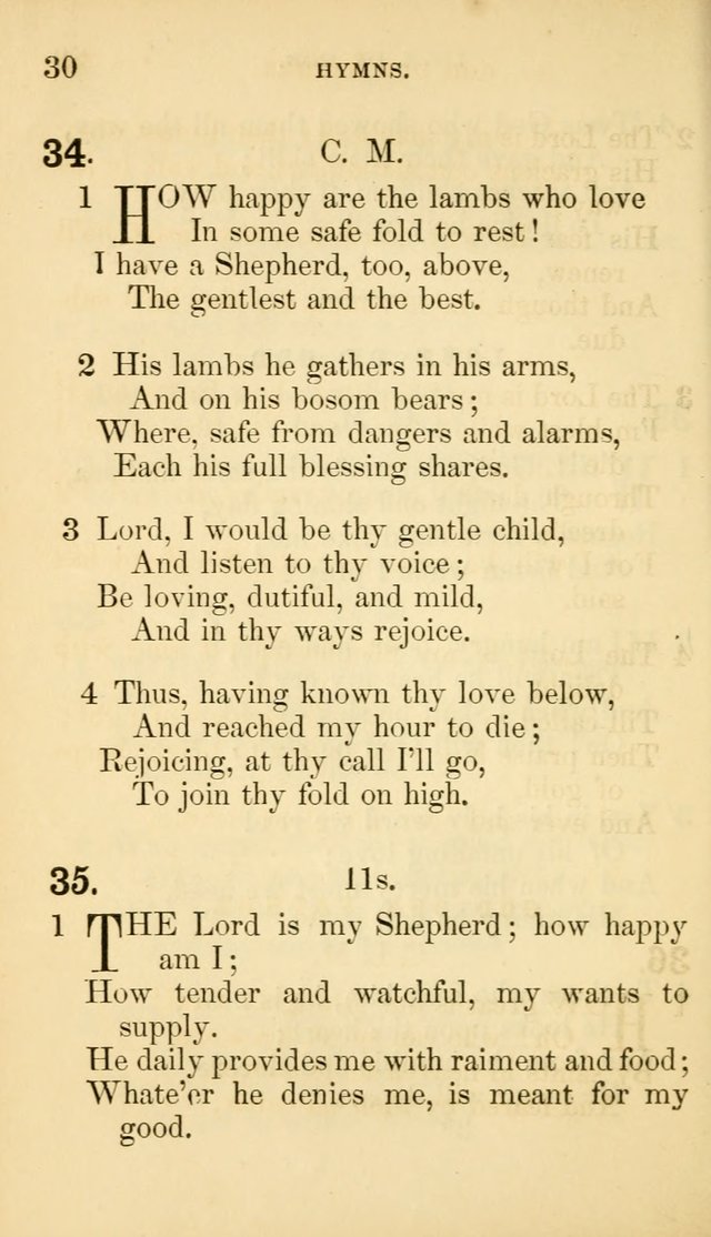The Infant-School Hymn-Book page 30