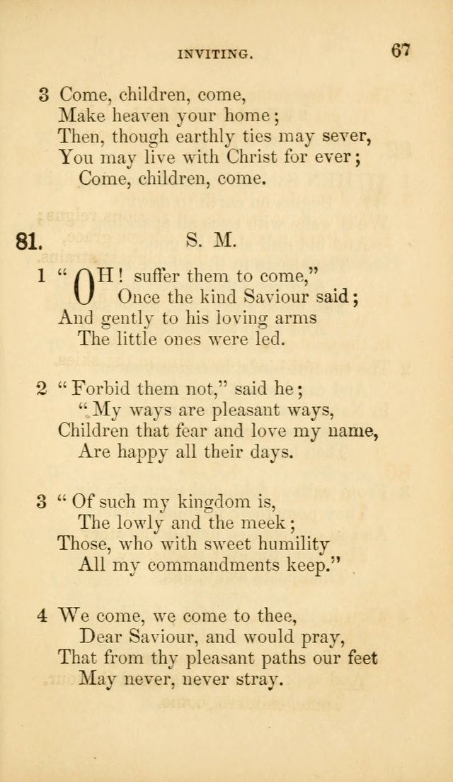 The Infant-School Hymn-Book page 67