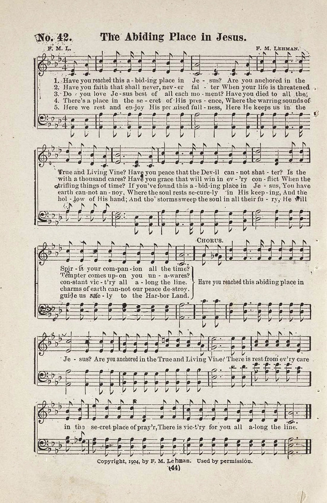 The Joy Bells of Canaan or Burning Bush Songs No. 2 page 42