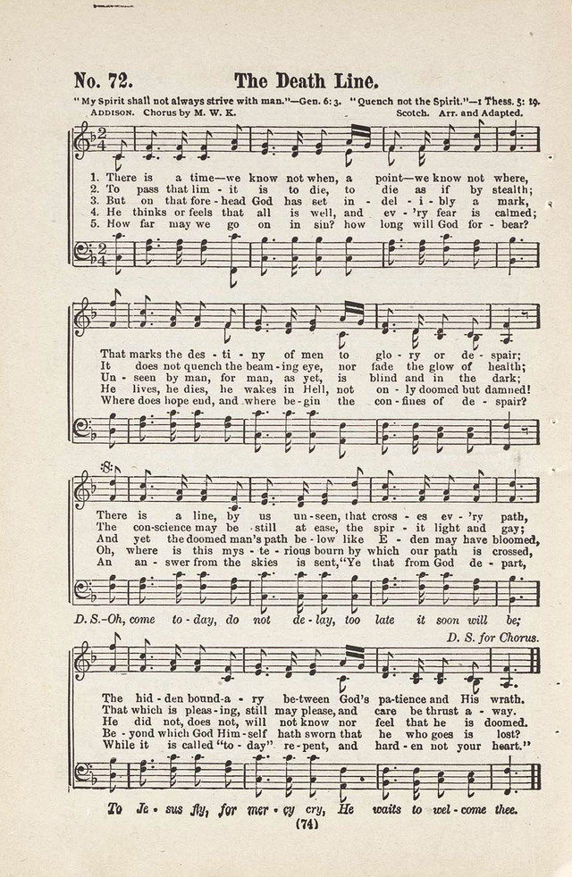 The Joy Bells of Canaan or Burning Bush Songs No. 2 page 72