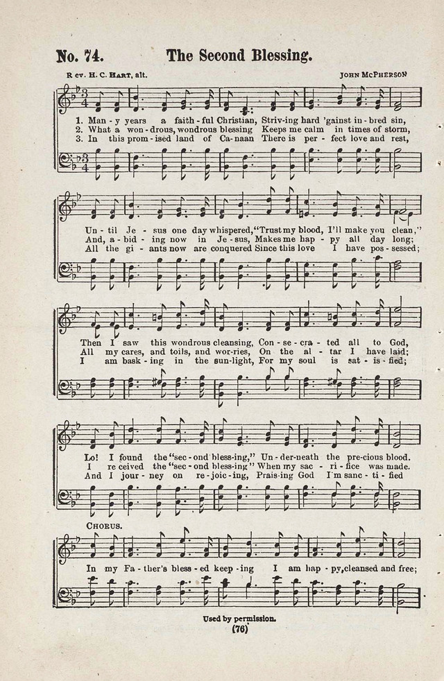 The Joy Bells of Canaan or Burning Bush Songs No. 2 page 74
