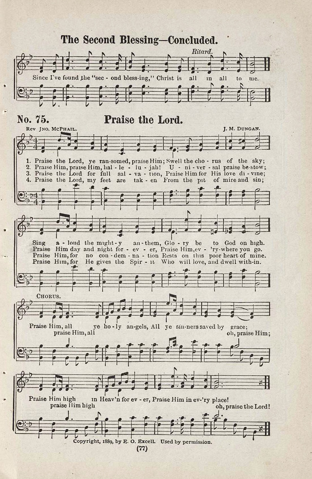 The Joy Bells of Canaan or Burning Bush Songs No. 2 page 75