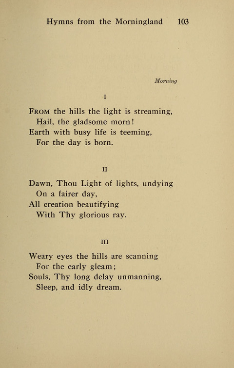 Hymns from the Morningland page 102