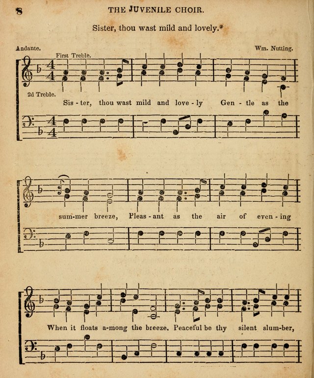 Juvenile Choir: for the use of Sabbath Schools, Bible Classes and the social circle page 8