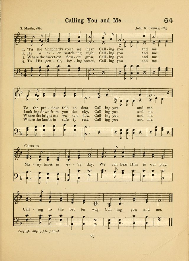 Junior Carols: a collection of sacred songs for Junior Societies, Sunday Schools, the Home Circle page 65