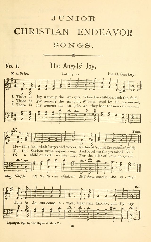 Junior Christian Endeavor Songs page 8