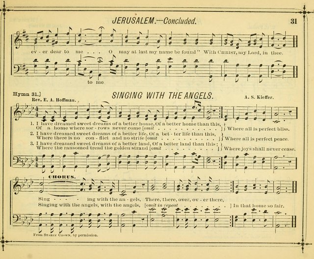 Jasper and Gold: A choice collection of song-gems for Sunday-Schools, social meetings, and times of refreshing page 34