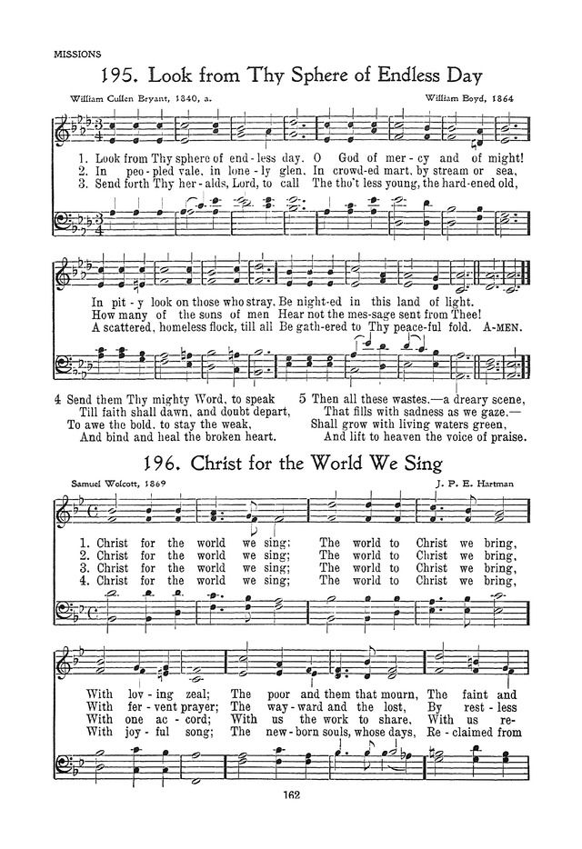 The Junior Hymnal, Containing Sunday School and Luther League Liturgy and Hymns for the Sunday School page 162