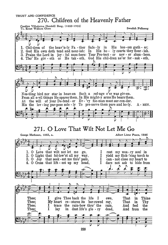 The Junior Hymnal, Containing Sunday School and Luther League Liturgy and Hymns for the Sunday School page 228